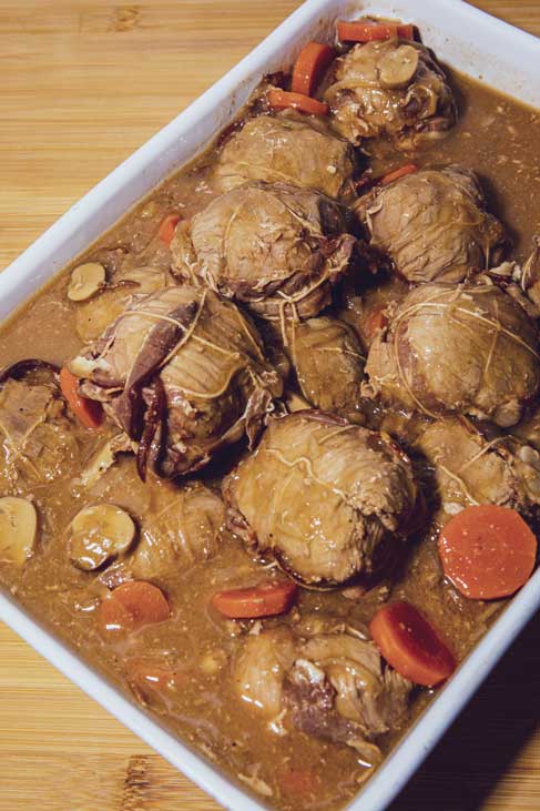 Paupiettes de veau en sauce